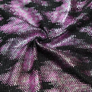 Knitting Sequins Fabric Women Clothing Accessories Foil Metallic Fabric for Evening Dress