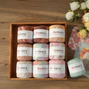 Knitting Socks Yarn Organic Cotton Yarn 100% Combed Ring Spun 8ply Cotton Yarn for Crochet Hand Knitting Ring Fancy Color