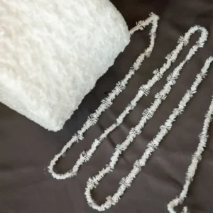 Large Centipede Yarn 100% Polyester White Embryo Raw Material Fancy Special Dyed Textile Weaving Twisted Manufacturers Spot