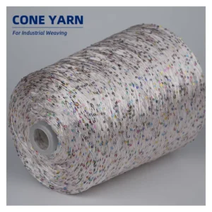 Laser Bead Fancy Yarn 100% Polyester Sparkling Metallic Yarn for Knitting Embroidery Crochet 1000KG MOQ Factory Direct