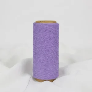 Lavender Purple Dyed Recycled Cotton Polyester OE Yarn Ne16S-32S Open End Knitting Yarn for Socks Gloves