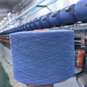 Light Blue Dyed Ne 5s to 21s Recycled OE Open-end 60% Polyester/40% Cotton Blended Yarn for All Kinds Textiles