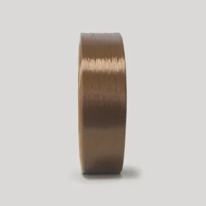 Light Coffee Dope Dyed 100% Polyester POY Yarn 150D 48F Eco Friendly Pre Oriented Yarn For Textile Weaving Knitting