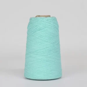 Light Green Dyed Recycled Cotton Polyester Yarn OE Spun 0.5S-32S