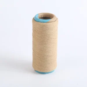 Light Khaki Nylon Cotton Core Spun Yarn Anti Uv and Abrasion Resistant for Sewing Knitting Weaving Denim Casual Wear