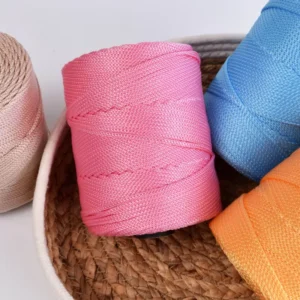 Lightweight 3mm Thick Hollow Ice Silk Blended Yarn Dyed Handmade Knitting Crochet Summer Cool Sun Hat Bag Cushion Model 008 Made
