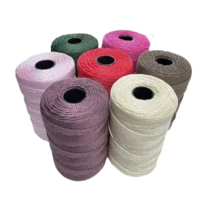 Lightweight PP Crochet Hollow Thread Silk Ice Yarn for Hand Knitting Summer Hats Bags Cushions