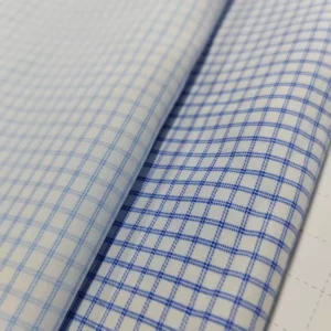 Liquid Ammonia Finishing Woven Plain Soft Wrinkle Resistant 100% Cotton Yarn Dyed Poplin Shirts Uniforms for Boys