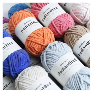 Little Beans 50g 55m New Design Crochet Sofa Pillow Scarf Blanket for Scarf Chunky Polyester Yarn