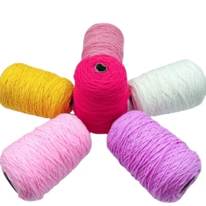 Lizida High Quality Durable Professional Grade 100% Acrylic Fancy Tufting Yarn Texturized 90 Colors 3mm 400g Anti Pilling High