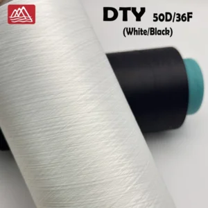 Low Elastic 100% Polyester 50D/36F DTY Textured Yarn for Circular Knitting Seamless Garment Factory Supply Support OEM