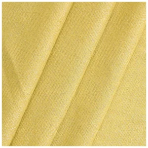 Lurex Knitted Fabric Viscose Spandex Metallic Yarn Single Jersey 190g/m2 Breathable Stretch T-shirt Material for Casual Wear