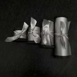 Luxury 100% Pure Silk Ribbon 38mm Satin And Grosgrain Single Face Style For Wedding Bridal Bouquet Decoration And Gifts