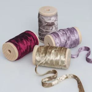 Luxury Metallic Gloss Double Face Mercerized 1cm Ribbon Diy Bow Gift Packaging Holiday Decoration Clothing Accessories 100%