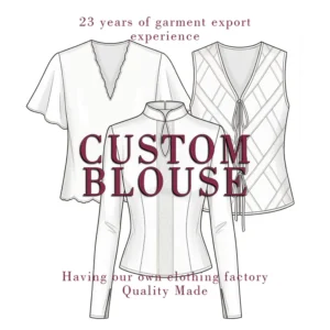 Luxury Silk Women’s Blouses Custom Design Elegant Satin Shirts Factory Professional OEM ODM Private Label High Quality Tops