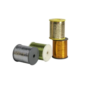 M Type Colorful Gold and Silver Thread PET Thread Metallic Fiber Yarn Polyester Yarn Metallic