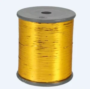 M Type Metallic Yarn 100gram Bobbin 705 GOLDEN China Lurex Yarn Manufacturer Metallic Yarn Flat Type