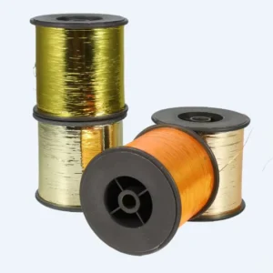 M Type New Style Colorful Fabric Knitting Weaving Lurex Yarn Flat Metallic Yarn Manufacturer