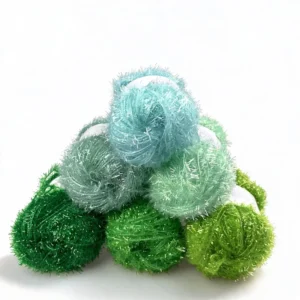 MAOCHUAN Quality 100% Polyester Dish Washing Crochet Knitting Sparkle Scrubby Yarn for Dish Soap Yarn Crochet