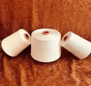 MVS NE 26/1 70% Recycled Polyester and 30% Lenzing Eco Vero Raw White Vortex Blended Yarn