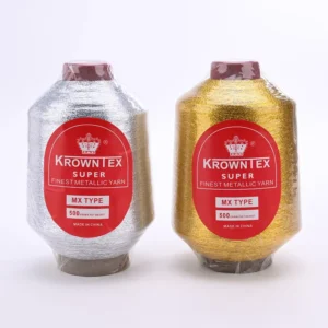 MX Style 500g Metallic Yarn Embroidery Thread Glitter Gold Silver Metallic Thread for Hand Embroidery