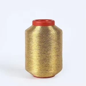 MX Type High Tenacity Gold AA Grade Metallic Yarn for Embroidery Sewing or Knitting