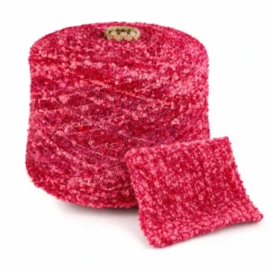 Magenta Bouclé Loop Textured Yarn Fluffy Soft Variegated Fancy Knitting Yarn for Sweater Scarf Hat Shawl DIY Handmade