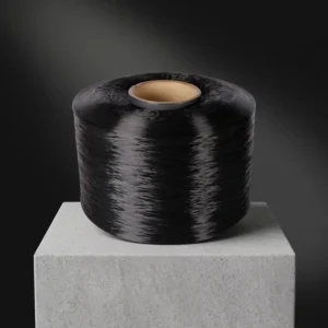 Manufactory 100D 36F 98%Recycled High Tenacity Industrial Nylon 6.6 FDY GRS Dope Dyed Black Low Shrinkage Recycled Nylon Yarn