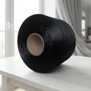 Manufactory 210D 36F 98% Recycled High Tenacity Industrial Nylon 6.6 FDY GRS Dope Dyed Black Low Shrinkage Recycled Nylon Yarn