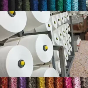 Manufactory High Quality 100% Cotton Texturized T C T R CVC Yarn for Knitting Weaving Sewing Dyed