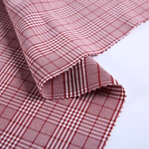 Manufactory High Quality Woven Polyester Yarn Dyed Grid Fabric
