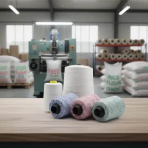 Manufacture 1kg/roll 5kg/roll 100% Spun Polyester Bag Closing Sewing Yarn for Handheld Sewing Machine