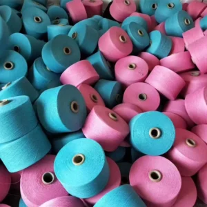 Manufacturer Open End Recycled Cotton Poly Yarn Ne 20 1 Regenerated Yarn For Producing Socks