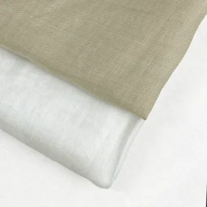 Manufacturer R6043# 100% Ramie Woven Dyed Twill Abrasion Resistant Lightweight 75 80gsm Brocade Fabric for Kids