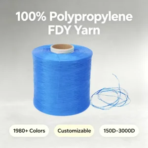 Manufacturer’s 1200D Blue Flame retardant Yarn Is Suitable for Safety Nets and Protective Nets FDY PP Yarn