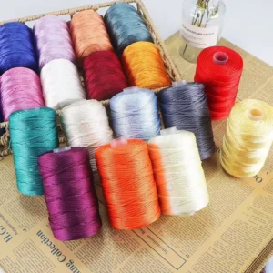 Medium Thick 125g 2.5mm Ice Hemp Silk Yarn for Hand Knitting Weaving Knitting Dyed Fancy Pattern