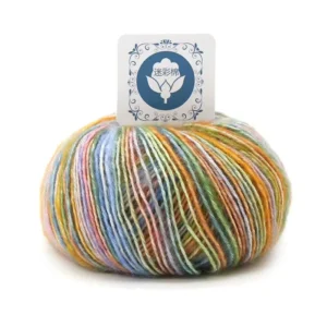 Melange Triblend Yarn for Knitting Eco Friendly Woven Yarn Dyed Wool Cotton Acrylic Blend Yarn