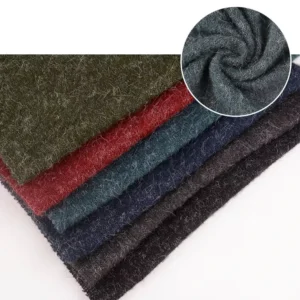 Merino Milano Knit Fabric Acrylic Nylon Spandex Blend With Hacci Material Hacci Nylon Spandex Acrylic Blend