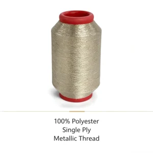 Metallic Embroidery Thread 100% Polyester