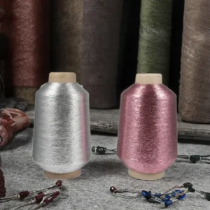 Metallic Embroidery Thread 100% Polyester Metallic Yarn Sewing Thread for Garment Accessories