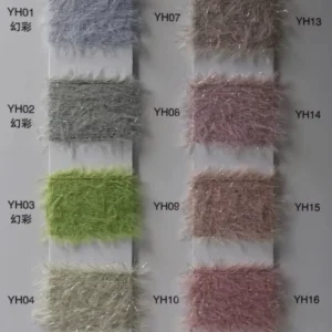 Metallic Glitter Fancy Yarn Special Decorative Yarn Custom Color for Weaving Fashion Fabric