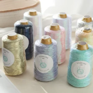 Metallic Glitter Yarn 100g Sparkle Lurex Fancy Yarn for Crochet Bag Hand Knitting DIY Craft 12 Colors Ready to Ship