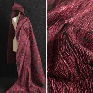 Metallic Gold Colorful Jacquard Brocade Fabric for Women Garment
