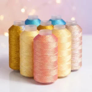 Metallic Mercerized Weaving Thread DIY Crafts 0.2MM-0.8MM Embroidery Sewing Yarn Bracelet String Stitch Weave Shiny Effect Cross