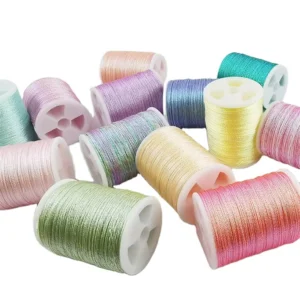 Metallic Twisted Thread for DIY Cross Stitch 0.2mm 0.4mm 0.6mm 0.8mm 1mm