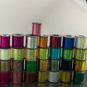 Metallic Yarn Manufacturer Thread Silver Sparkle Metallic Yarn