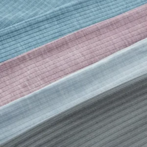 Micro Modal Eco Friendly Stretch Knitted Stripe Rib Yarn Dyed Elastic Cloth for Sleepwear