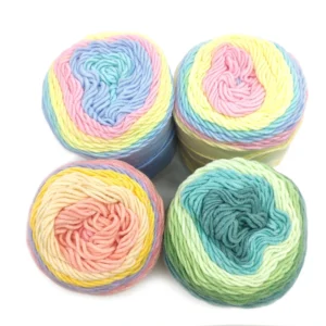 Milk Cotton Yarn Blended Crocheting Yarn Crochet Thread Cotton Ball for Hats