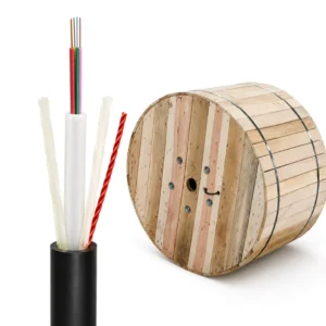 Mini ADSS Fiber Optic Cable 12 24 Core Long Span Aerial Cable Self Supporting For Rural Network