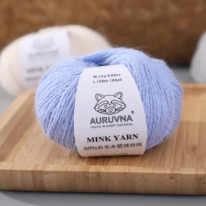 Mink Yarns 60% Angora Rabbit Hair And 40% Nylon Hand Knitting Women Sweater Scarf Hats Yarn 25gr ball
